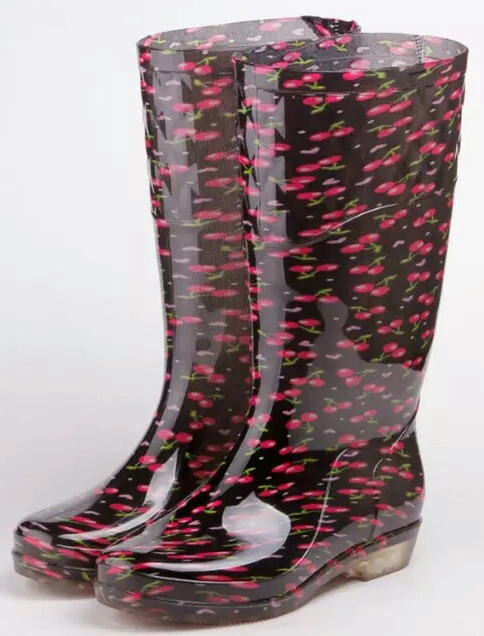 Chile Market Waterproof PVC Rainboots for Lady